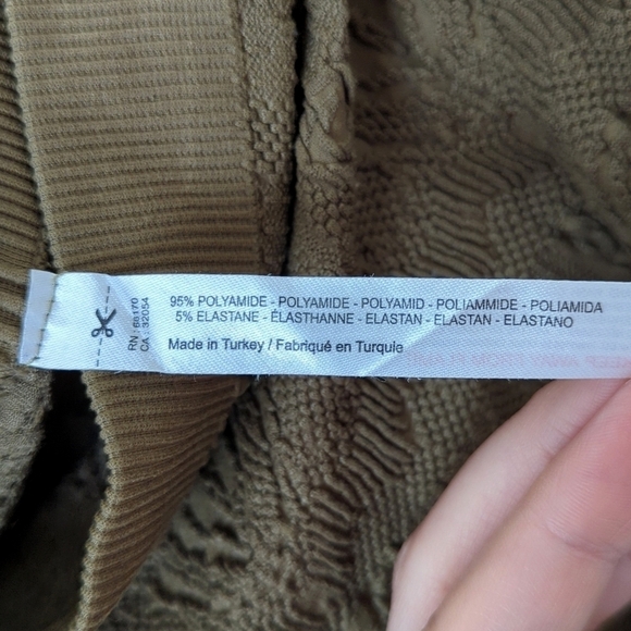 Out From Under Textured Jacquard Knit Form Fitting Strapless Thong Bodysuit L - Picture 5 of 12